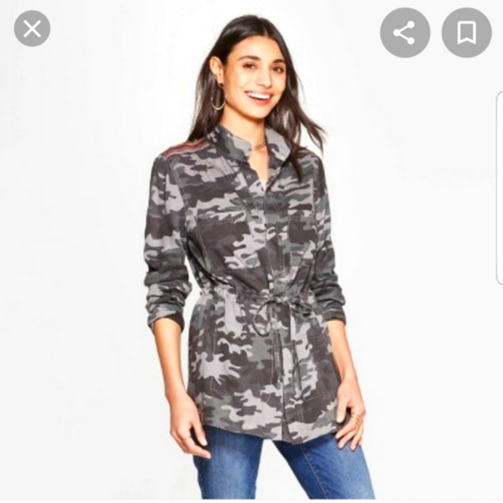Knox Rose Grey Camo Jacket